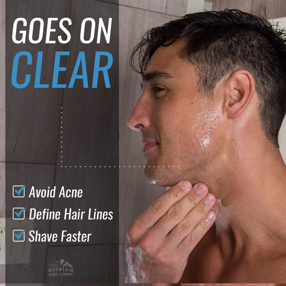 Rocky Mountain gel supports full shaves and beard maintenance