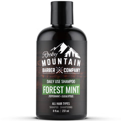 Champú Rocky Mountain Barber Company para hombre, aroma árbol de té y menta para todo tipo de cabello