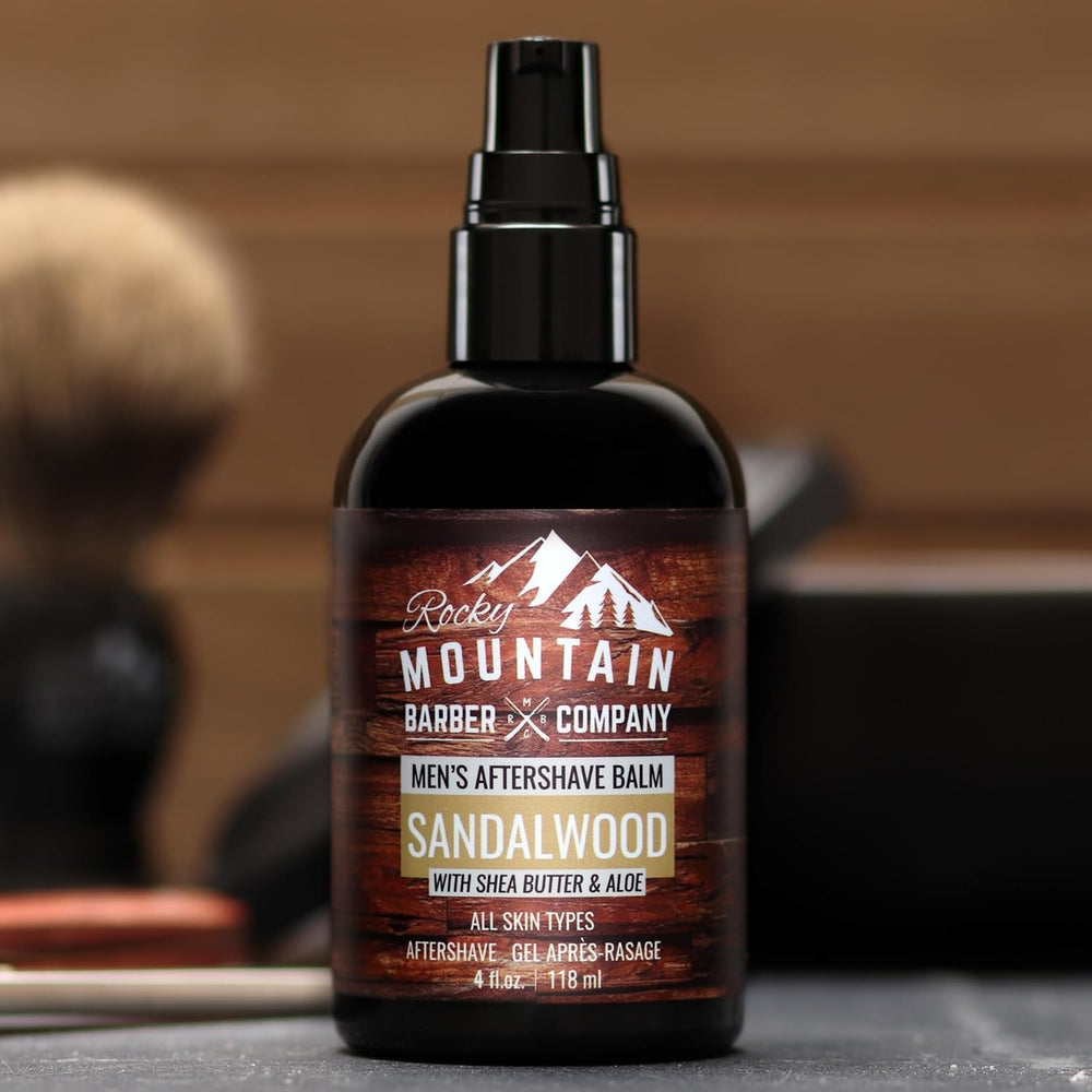 Rocky Mountain Barber Company four-ounce bottle ready for daily grooming