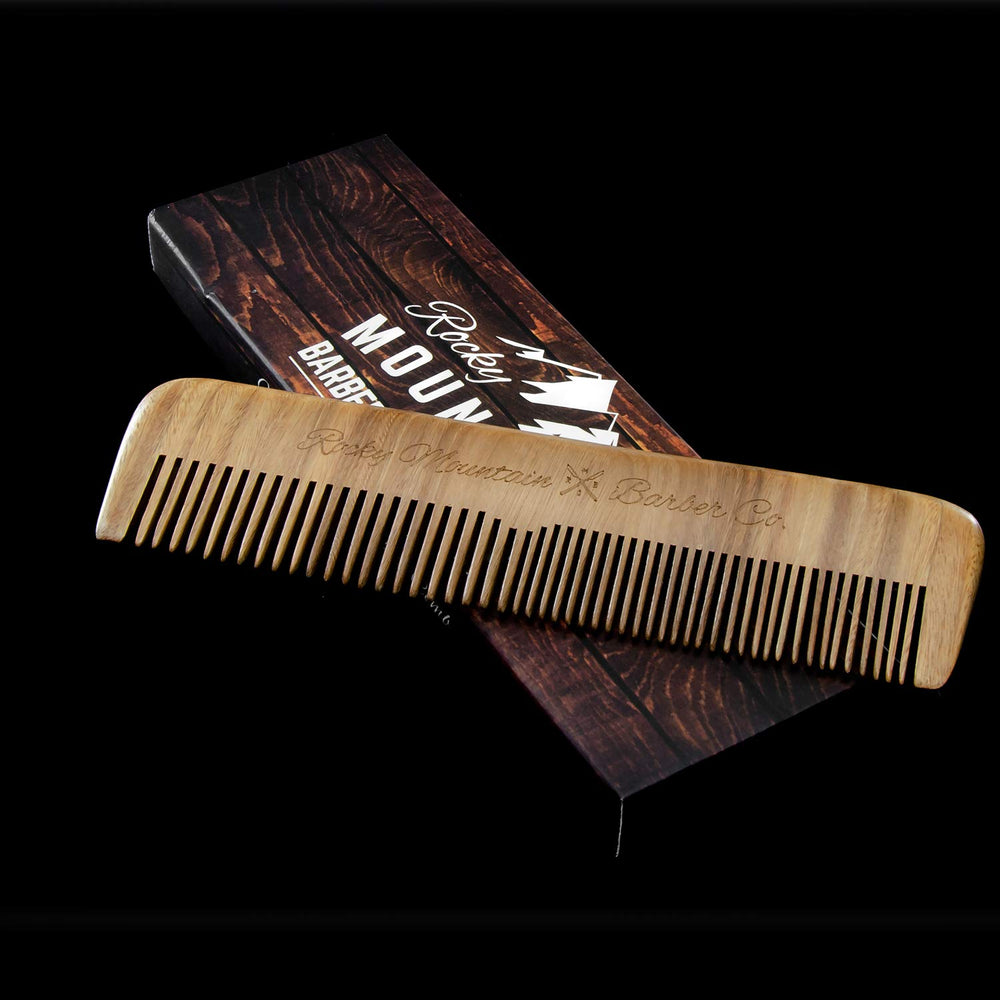 Rocky Mountain Barber Company in-use shot demonstrating easy glide through hair.