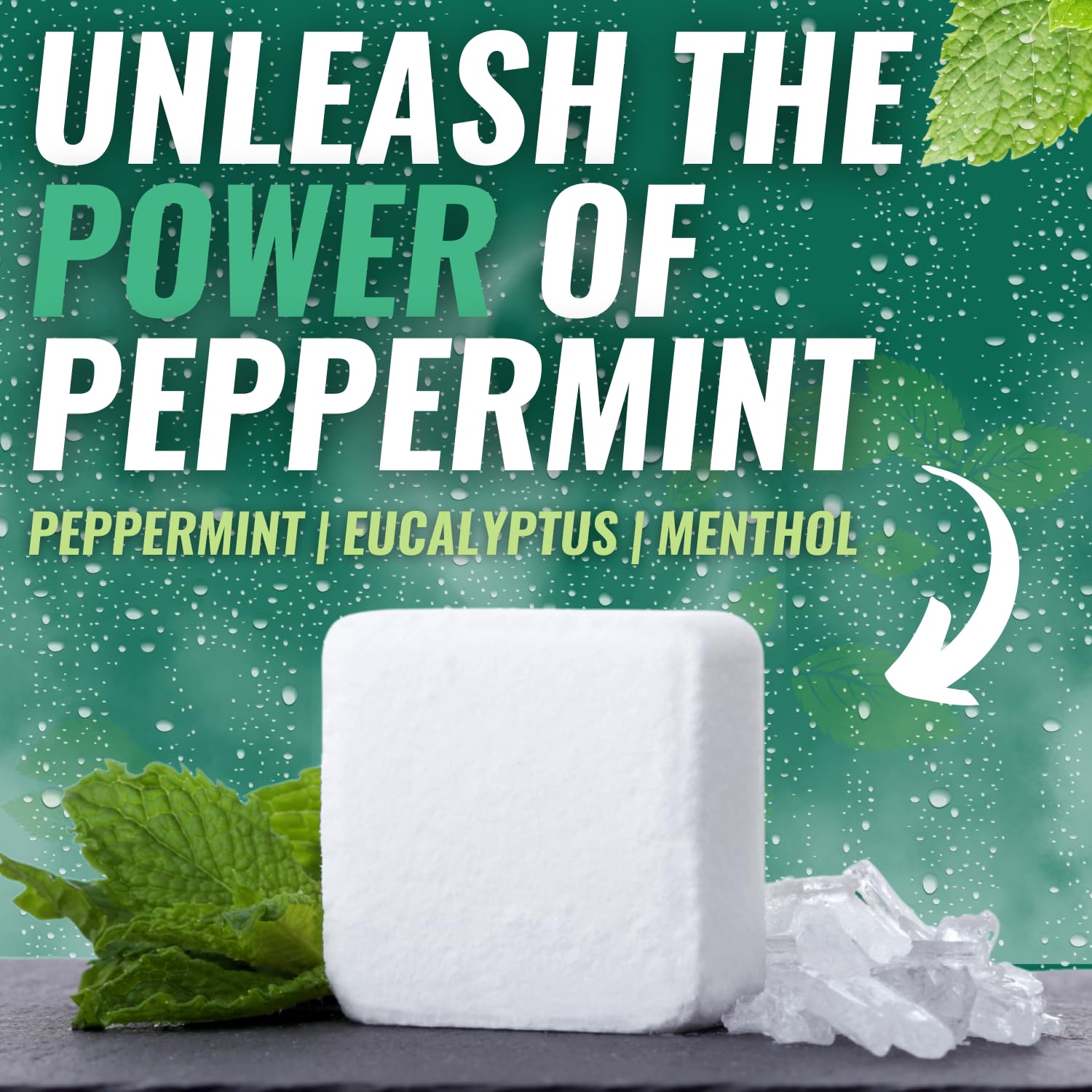 Ritual de ducha Mountain Mint para una experiencia refrescante durante la rutina.