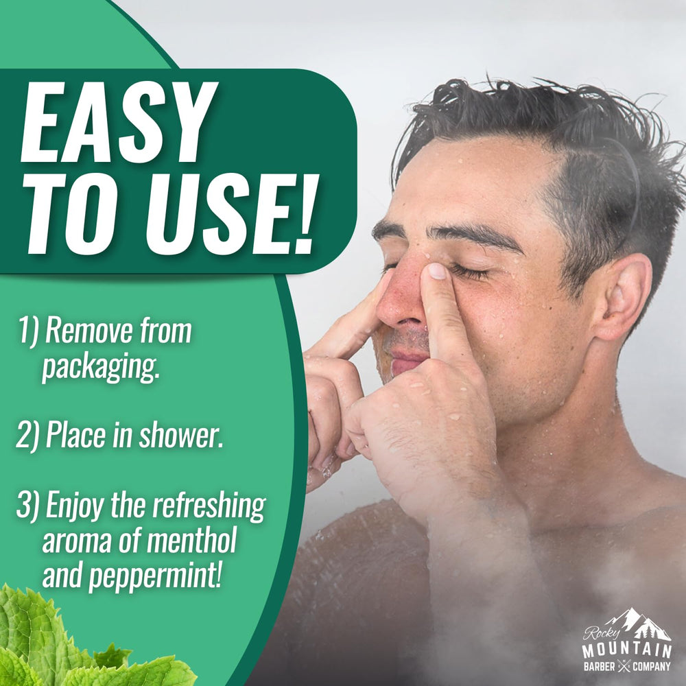 Sin colorantes artificiales, Mountain Mint utiliza aceites esenciales puros para la ducha.