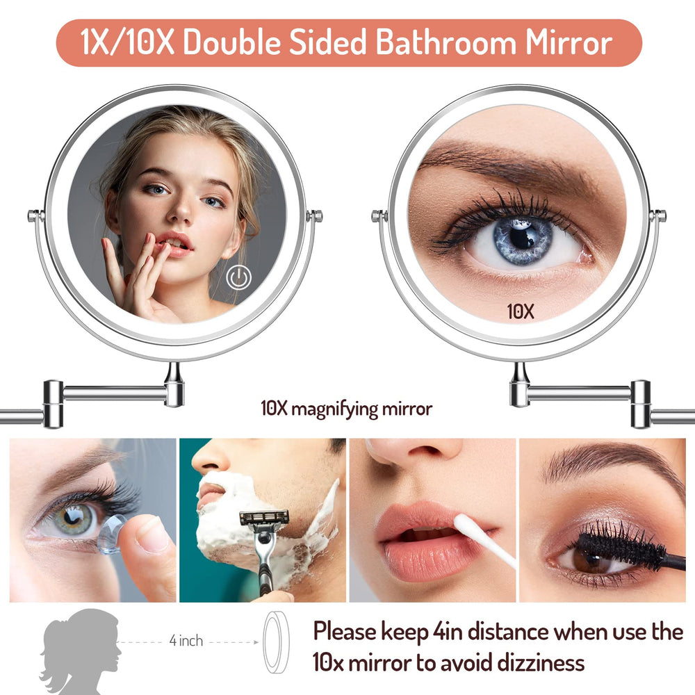 Rocollos 1X wide-face view for overall makeup checks