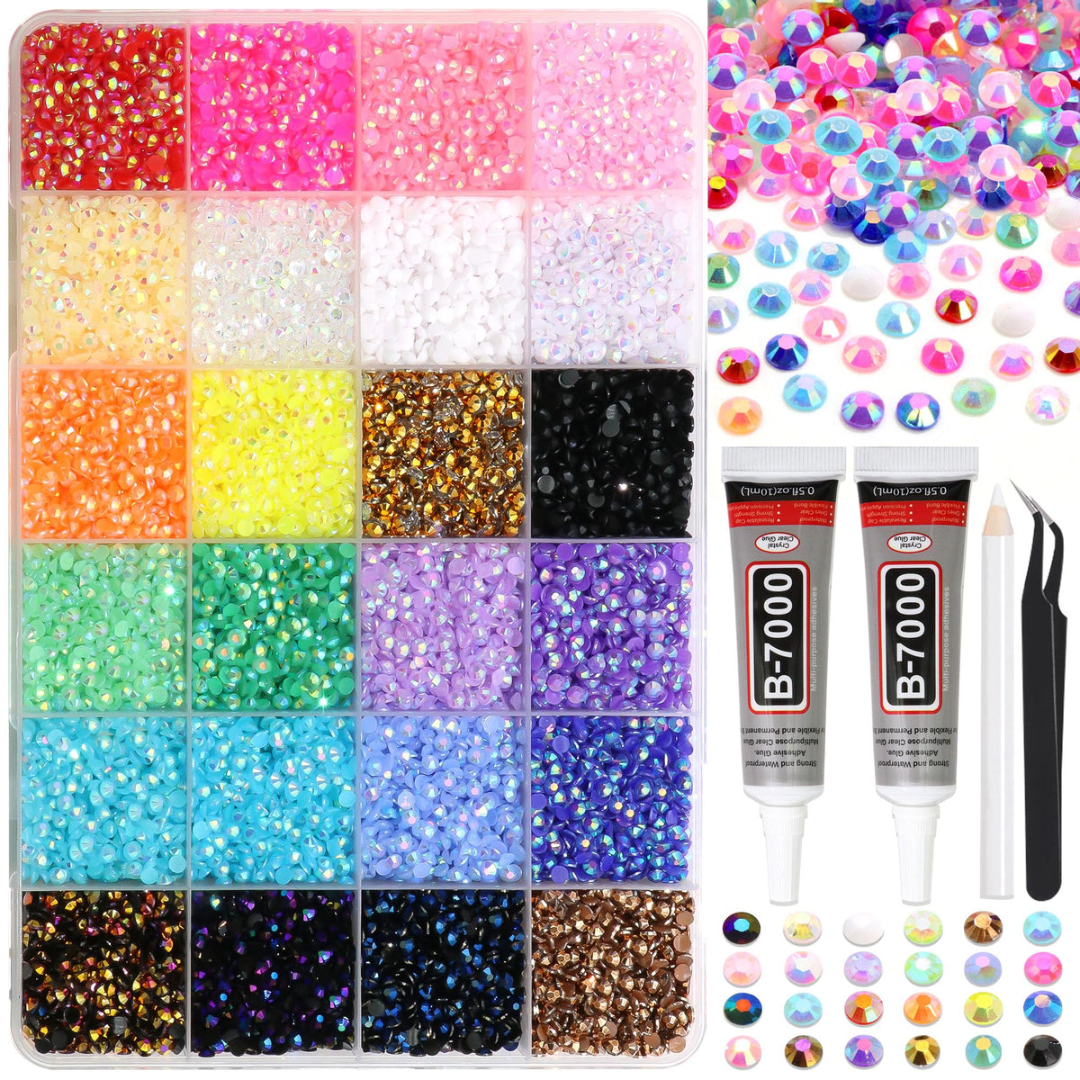 RODAKY cristales de resina AB 3mm brillantes para manualidades