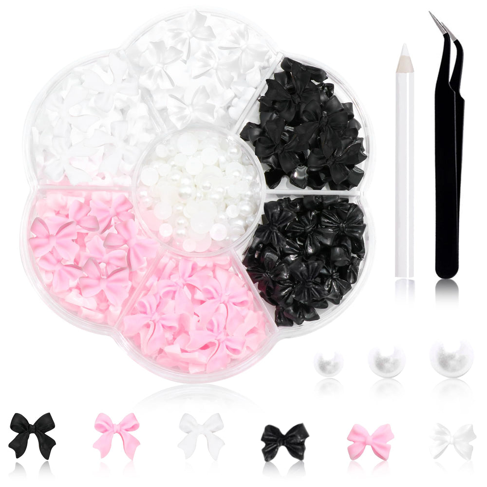 RODAKY lazo 3D para uñas en rosa, ideal para realzar diseños elegantes.