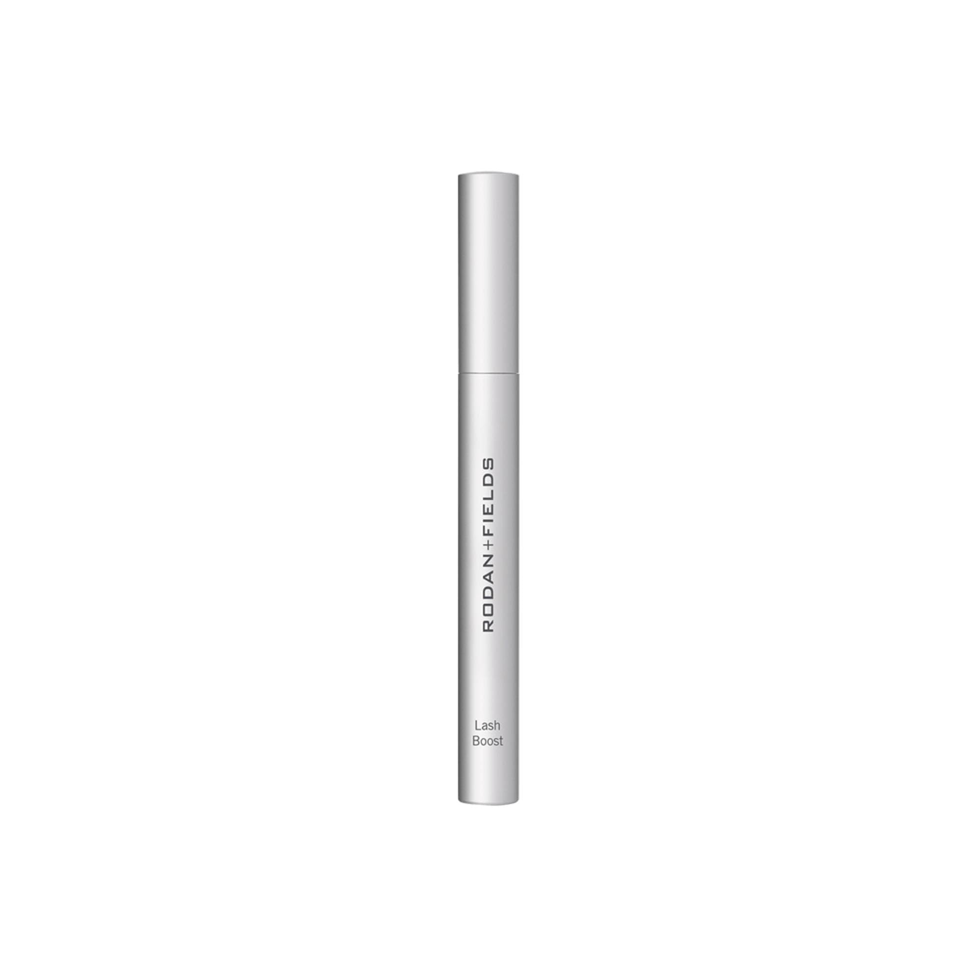 Rodan + Fields Lash Boost Serum bottle promotes fuller-looking lashes with night-time application.