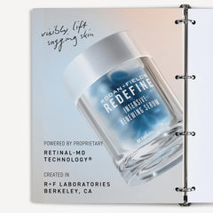 Rodan + Fields redefine serum capsule blister indicates vitamin A support