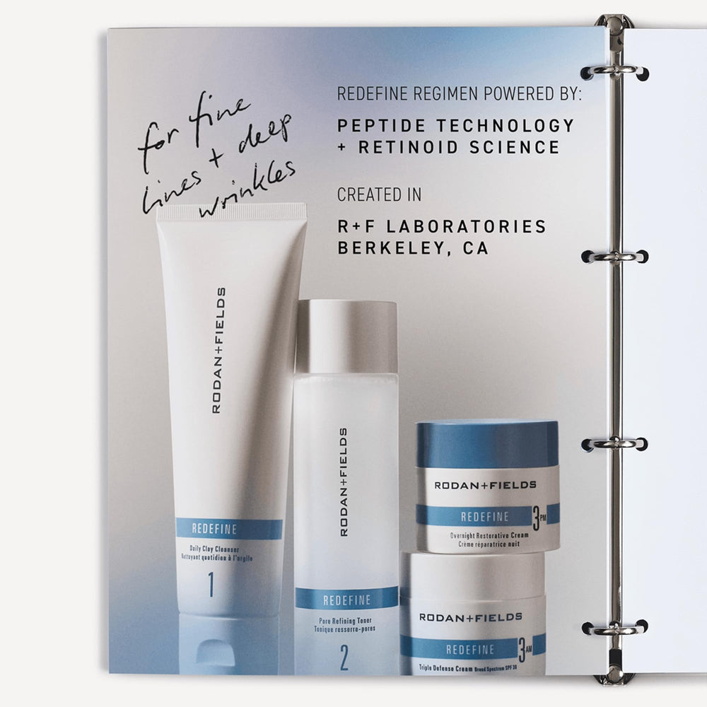 Rodan + Fields ReDefine Triple Defense Cream packaging on shelf