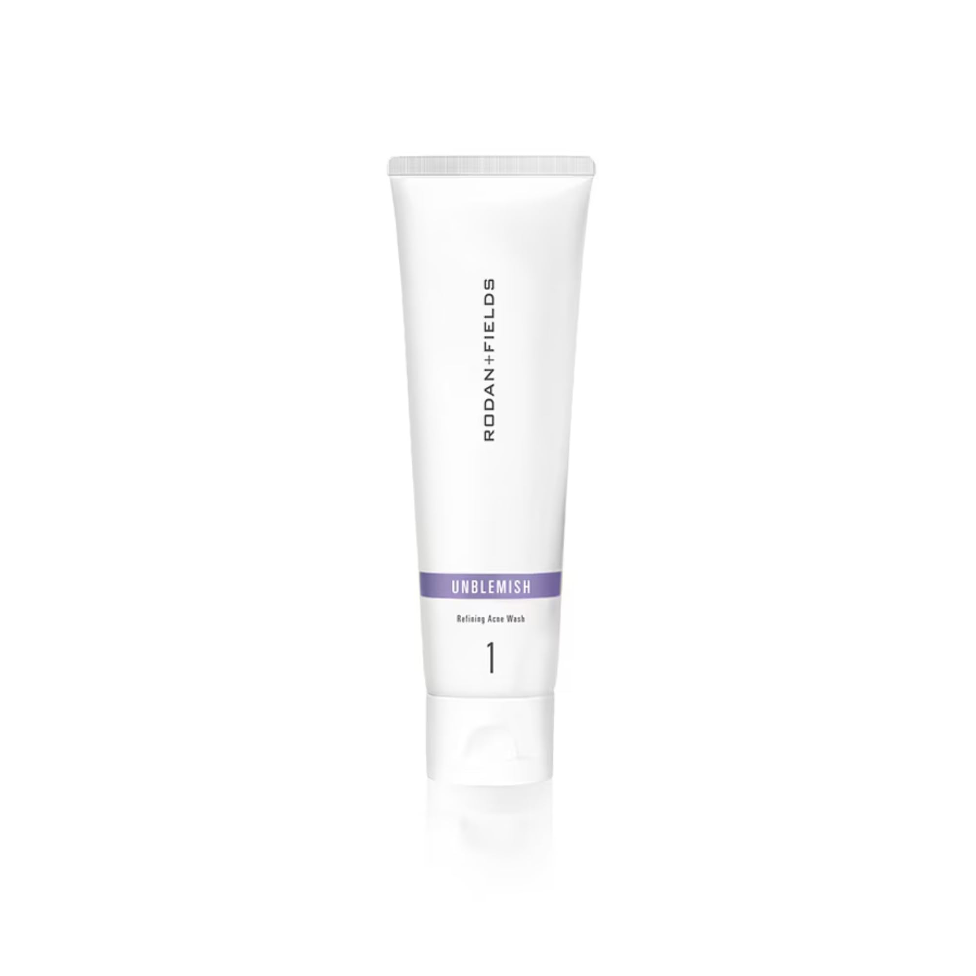 RODAN + FIELDS UNBLEMISH face wash bottle for gentle cleansing and oil control.