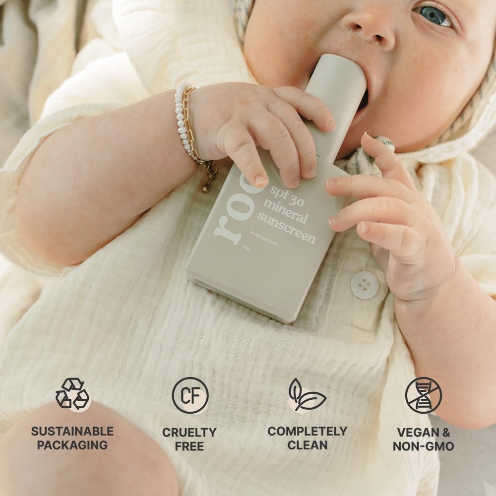 Roe Wellness label underlines broad protection for delicate baby skin.