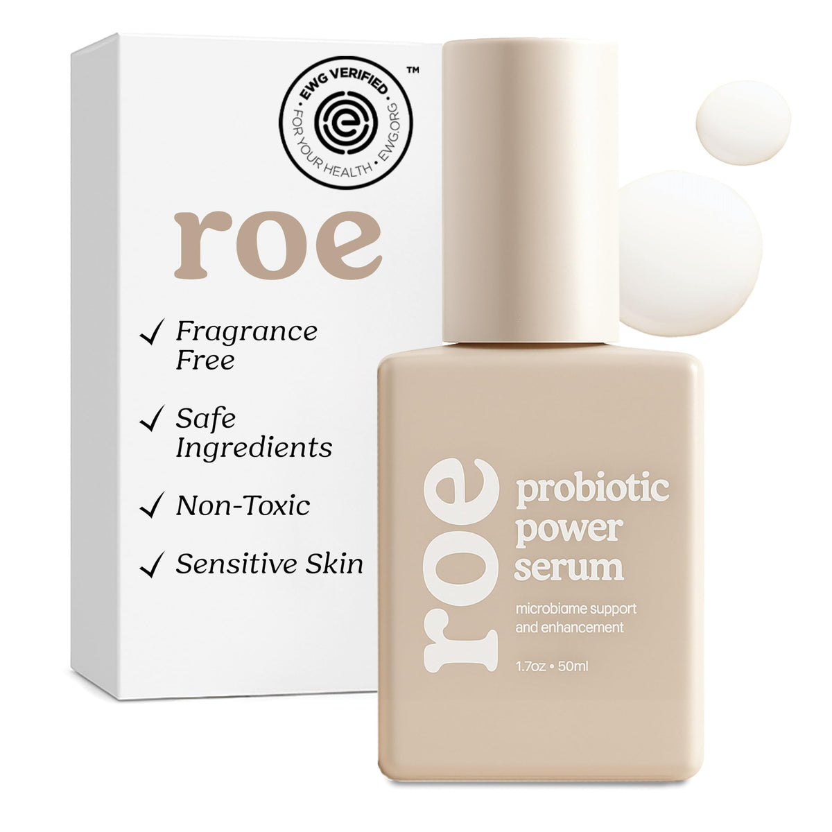 Roe Wellness Serum Bebé botella, hidratación suave para piel sensible