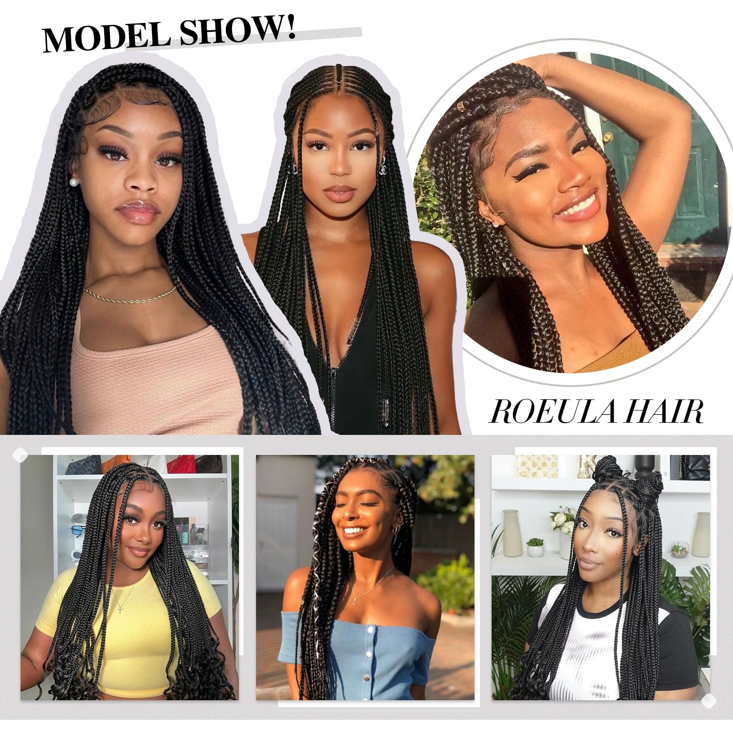 Roeula includes crochet hook and beads for customizable styles.