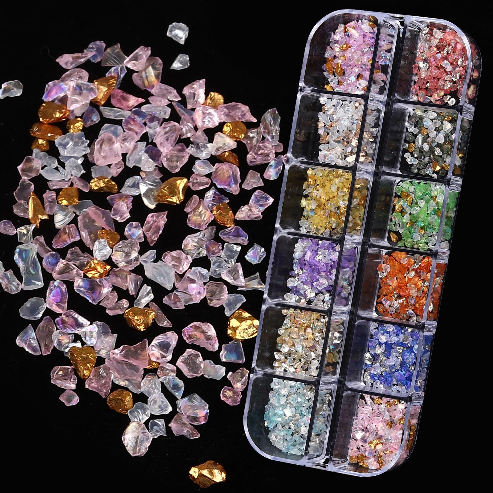ROFIBUT adornos para uñas mariposas tridimensionales brillantes para acentos sofisticados.