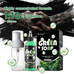 Rofitbest kit jabon verde tatuaje espuma 120ml: limpieza segura.