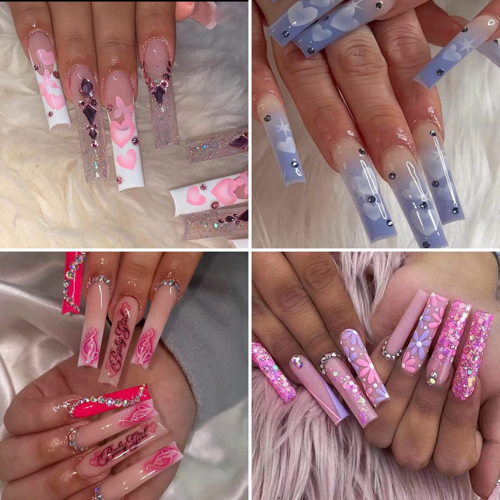 Rofran tips uñas claras, perfecto para diseños artísticos.