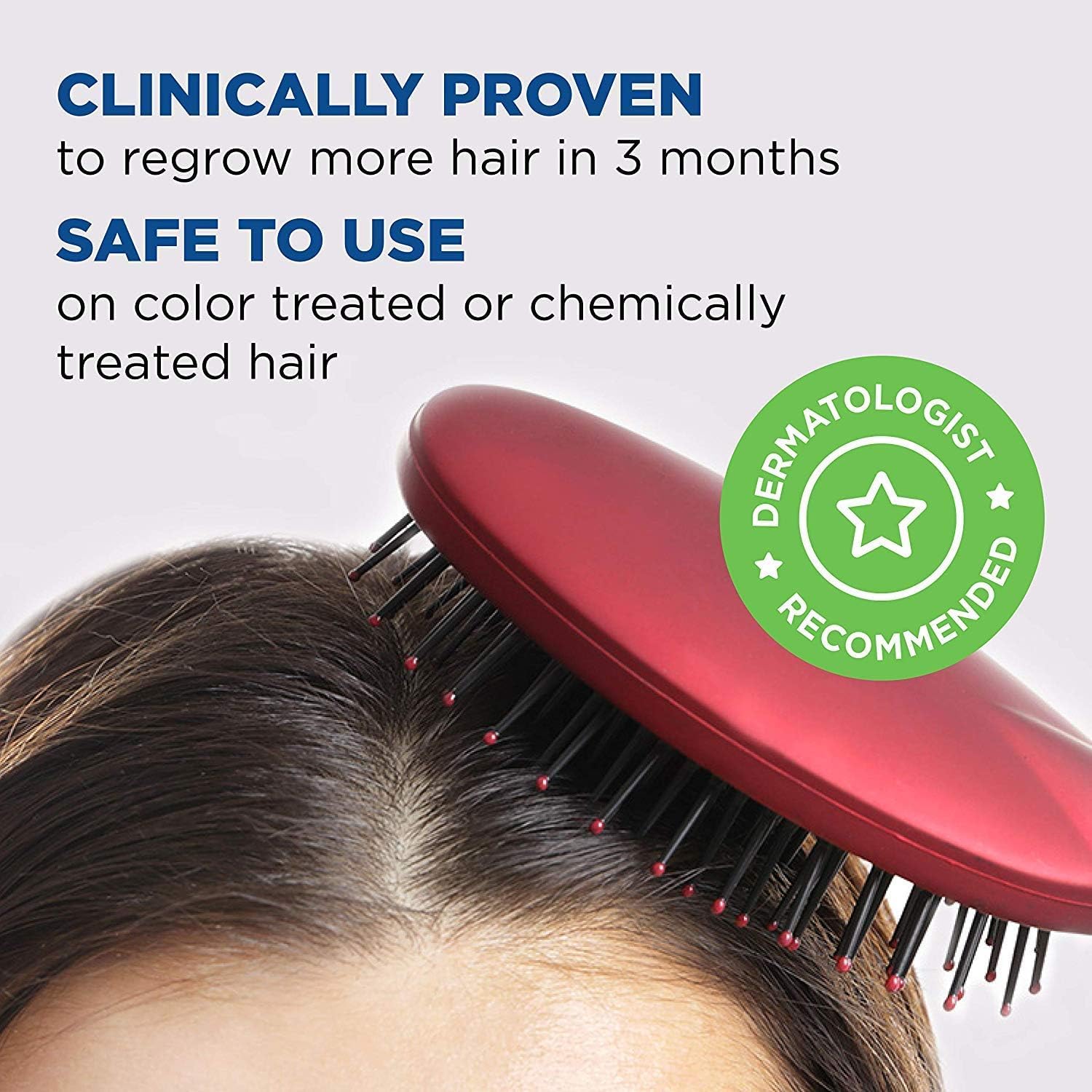 Hair thinning visual with potential fuller appearance