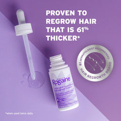 Rogaine Women's scalp application highlighting thinning-area coverage