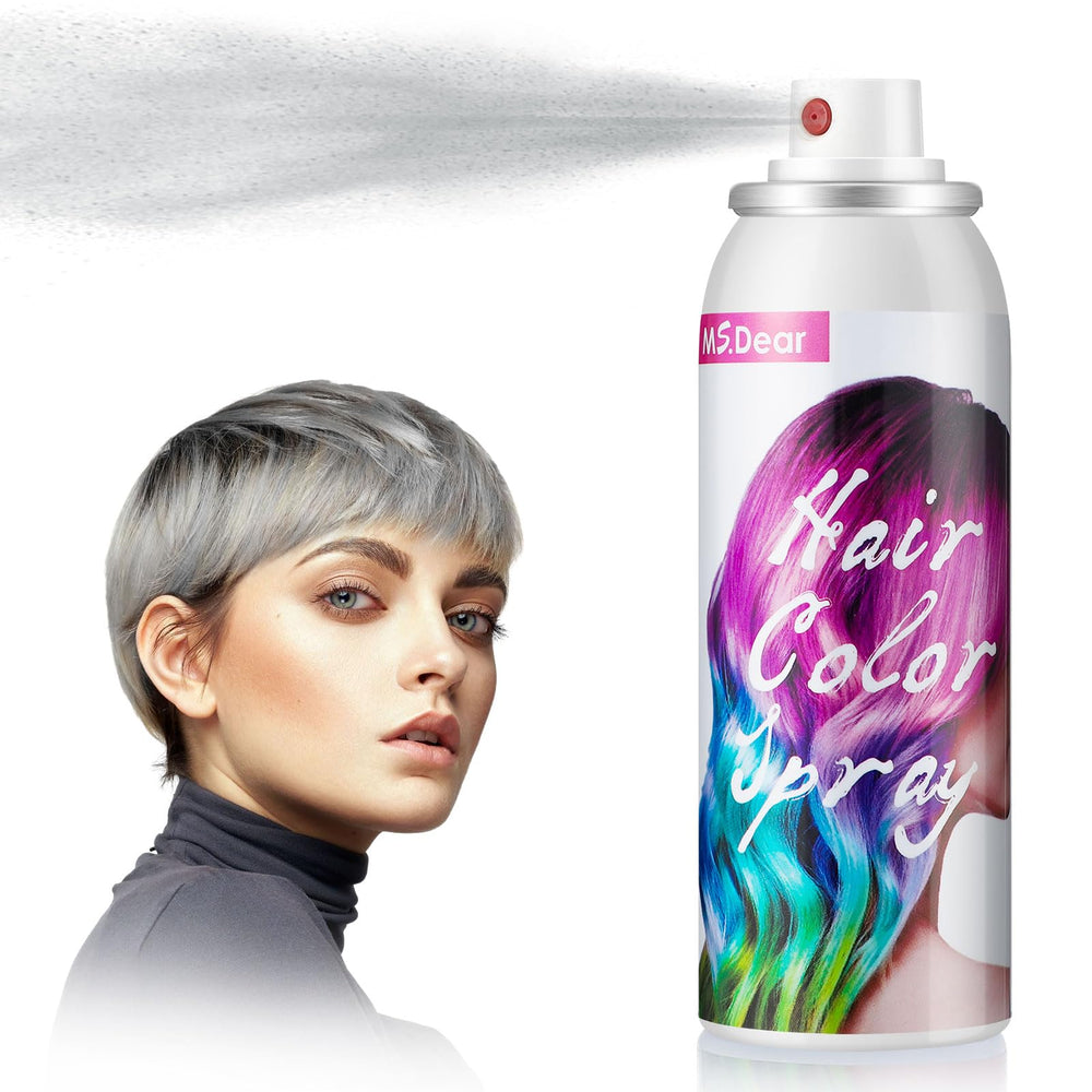ROHVEMJ gray hair spray color bottle overview with compact design and quick color option.