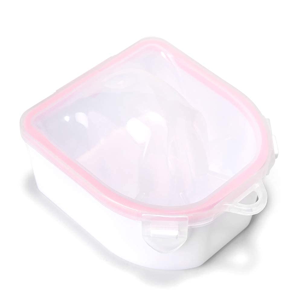 Rolabling acetone nail remover bowl keeps spills away during soak-offs.