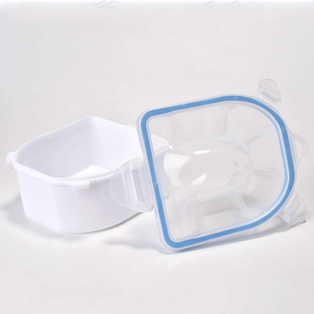 Rolabling nail art bowl doubles as brush cleaner and rhinestone spa tub.