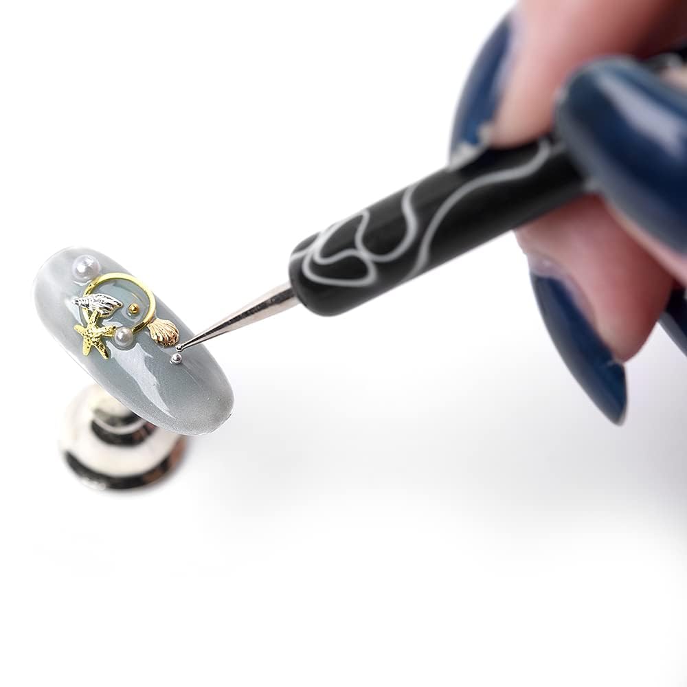Rolabling portable ergonomic nail art kit for on-the-go touchups