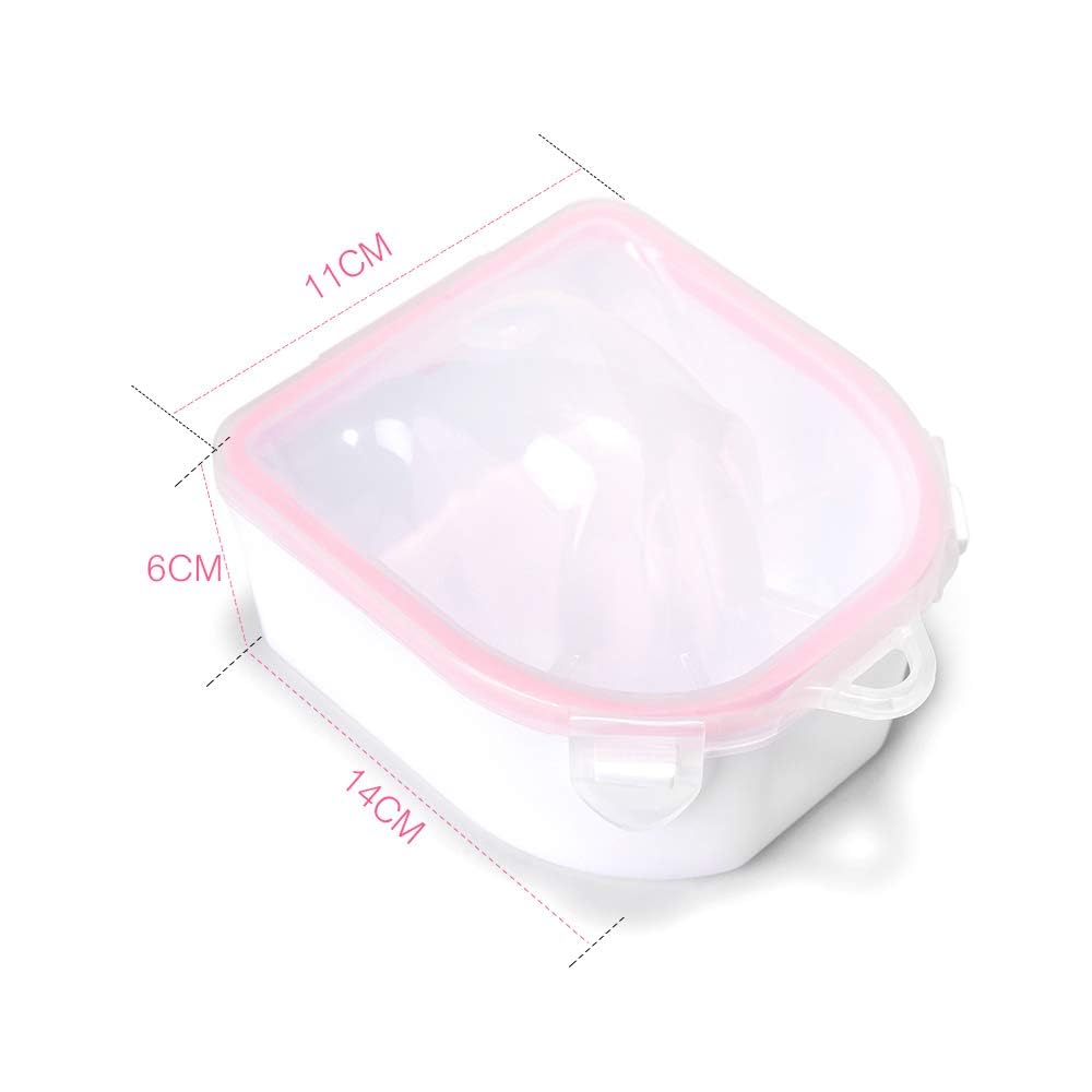 Rolabling compact nail soak bowls store neatly in drawers or bags.