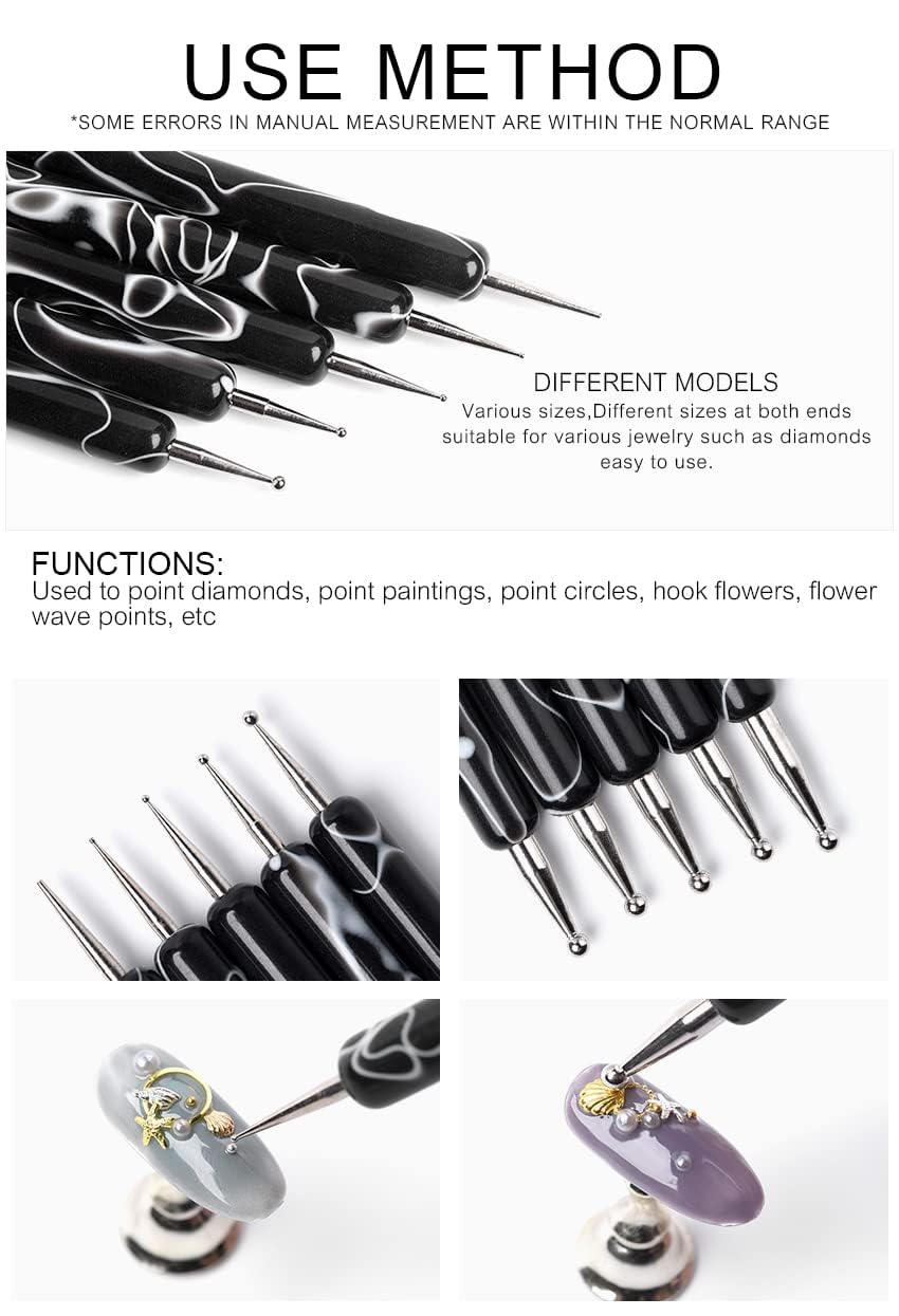 Rolabling professional yet beginner-friendly nail art tool for precise accents