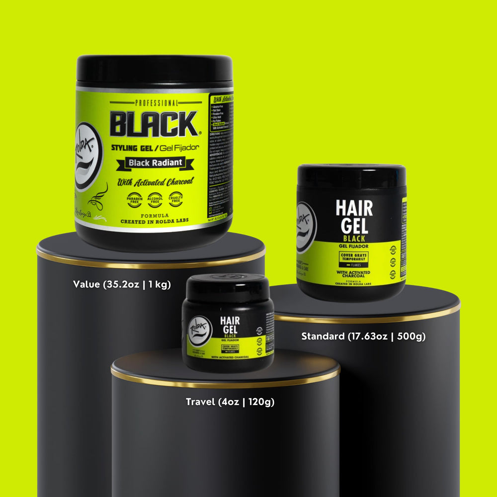 Rolda gel con carbón activado, brillo natural y protección suave.