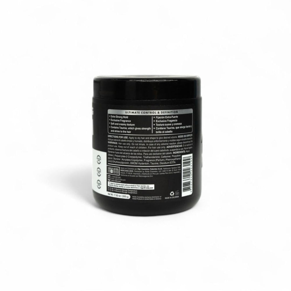 Rolda crema modeladora para cabello masculino, aprobada por barberos para uso diario.