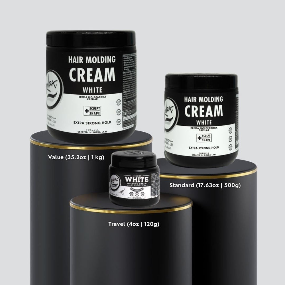 Rolda crema modeladora para cabello masculino, envase de 35,2 onzas para uso diario.