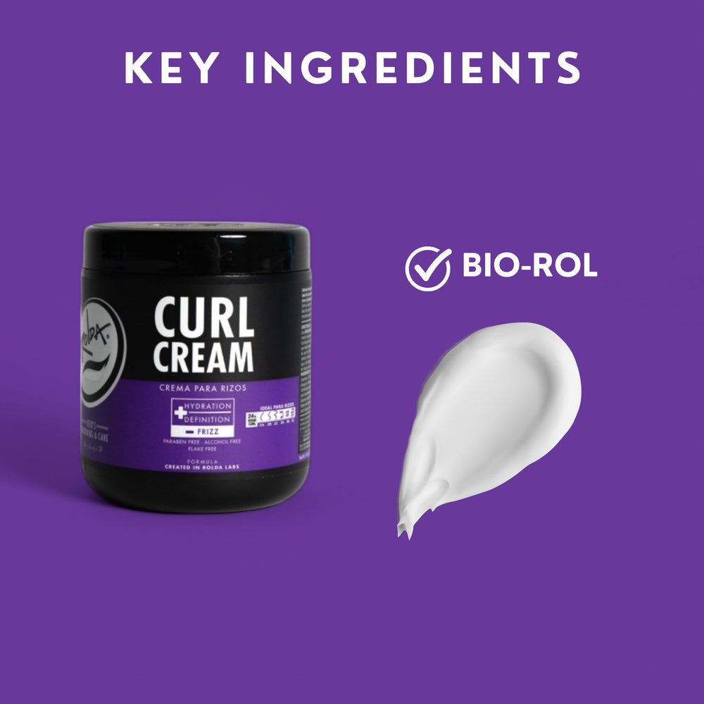 Rolda Curl Cream aporta brillo medio sin dejar residuos visibles.