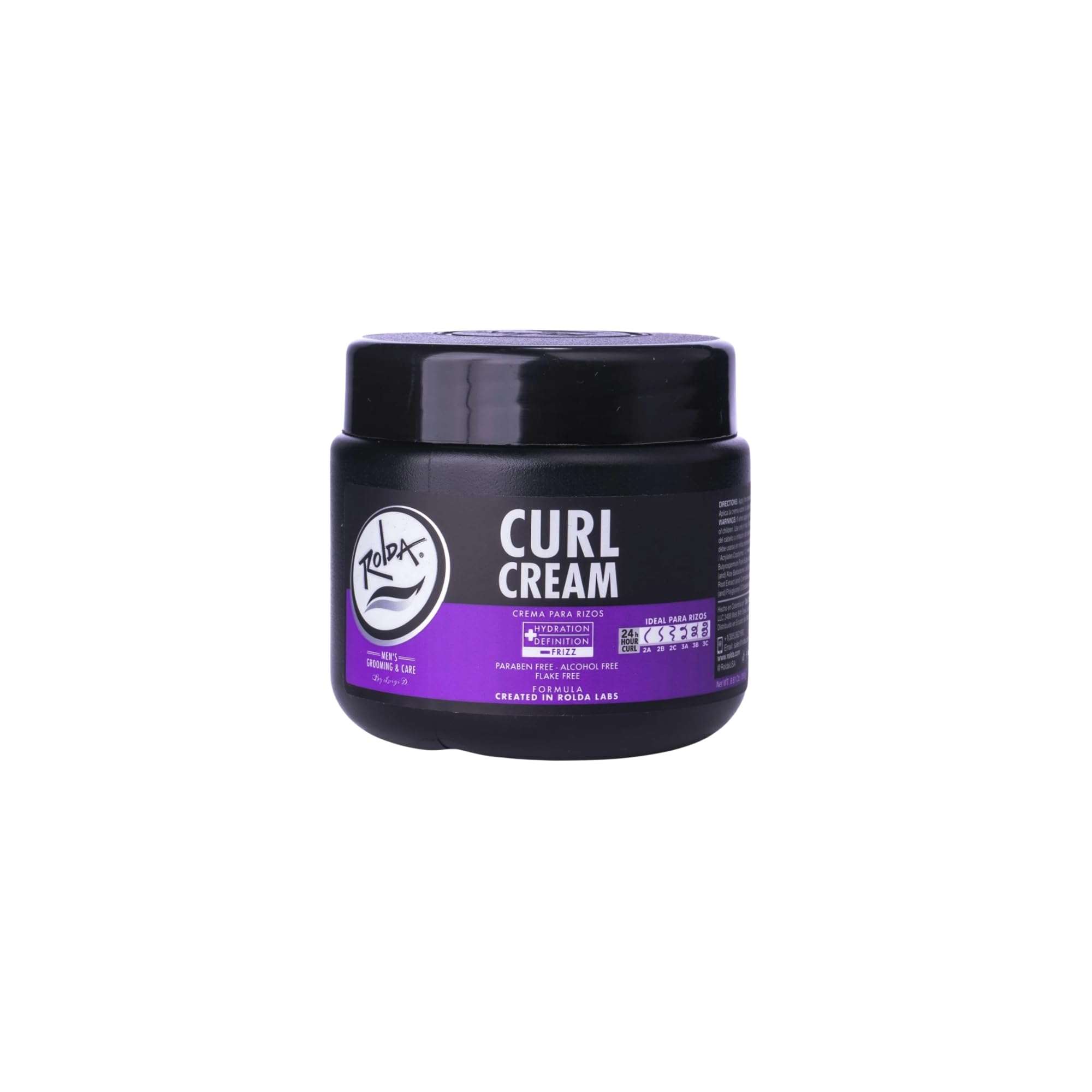Rolda Curl Cream envase 8oz para definir rizos con ligereza