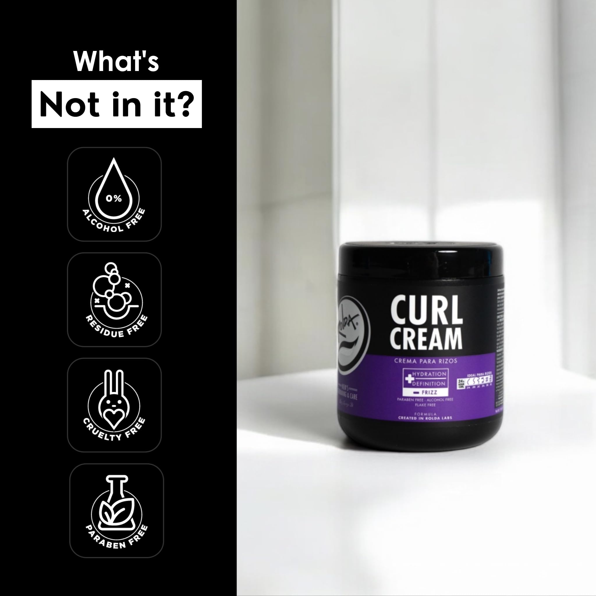 Rolda Curl Cream uso diario para hombres