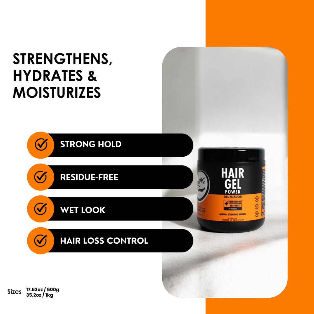 Rolda gel applied to short hair to create a spiky, defined style.