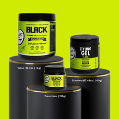 Rolda Temporary black dye gel in action to cover lighter strands