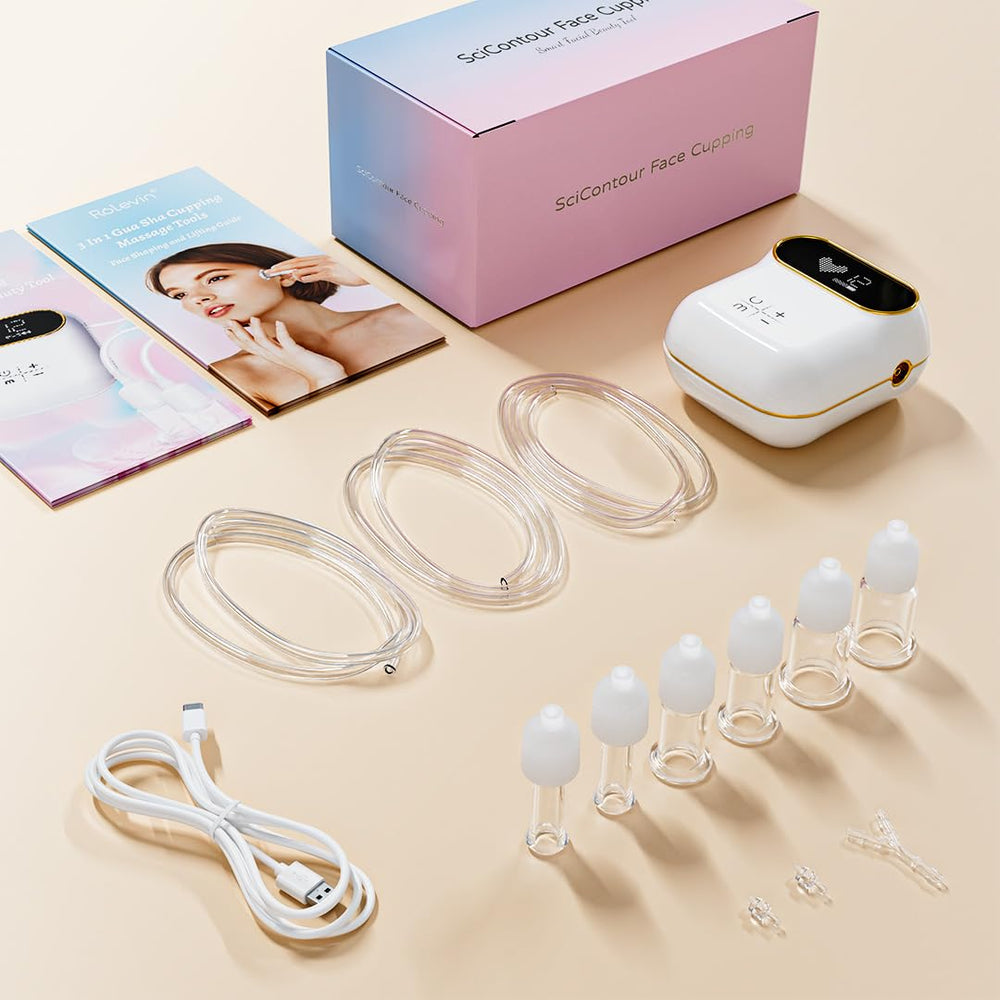 Rolevin home facial care kit for gentle mornings and relaxing evenings