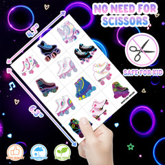 roller-skate-tattoos 80s-90s-graphics evoke nostalgia for skate parties