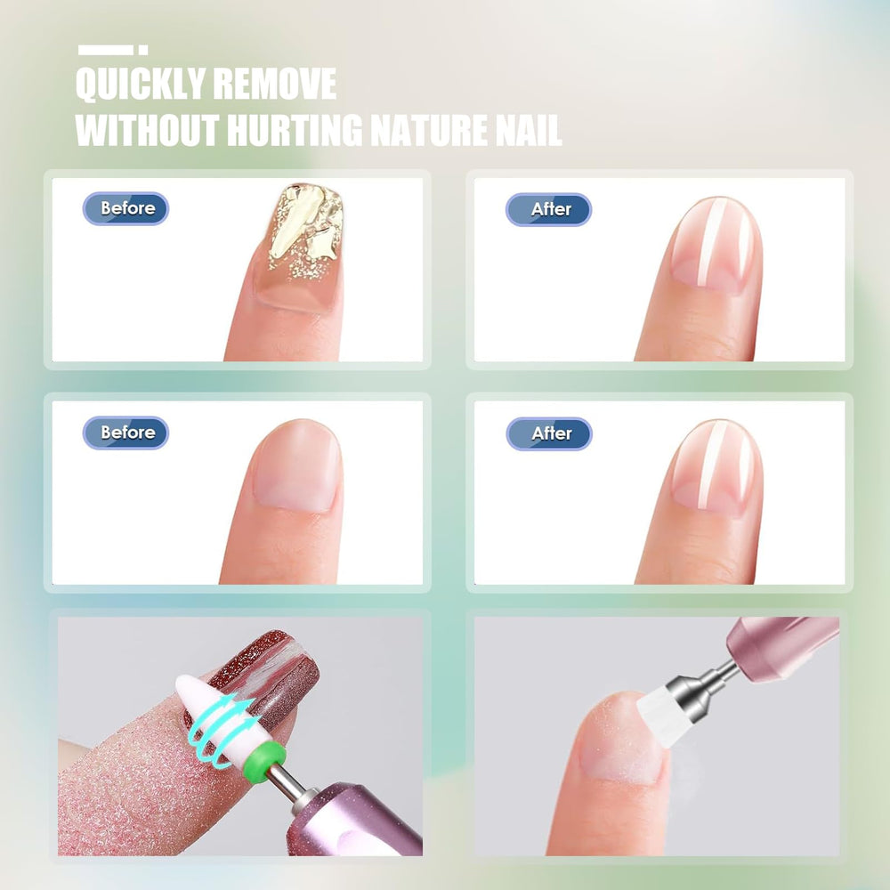 Rolokit cuticle remover bits designed for safe, precise cuticle work.