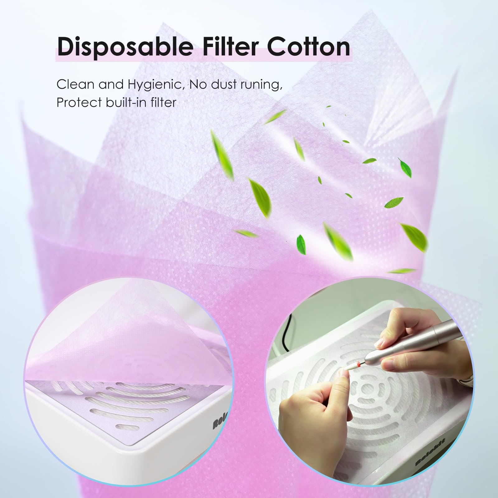 Rolokit compact design is portable for home or salon nail art.