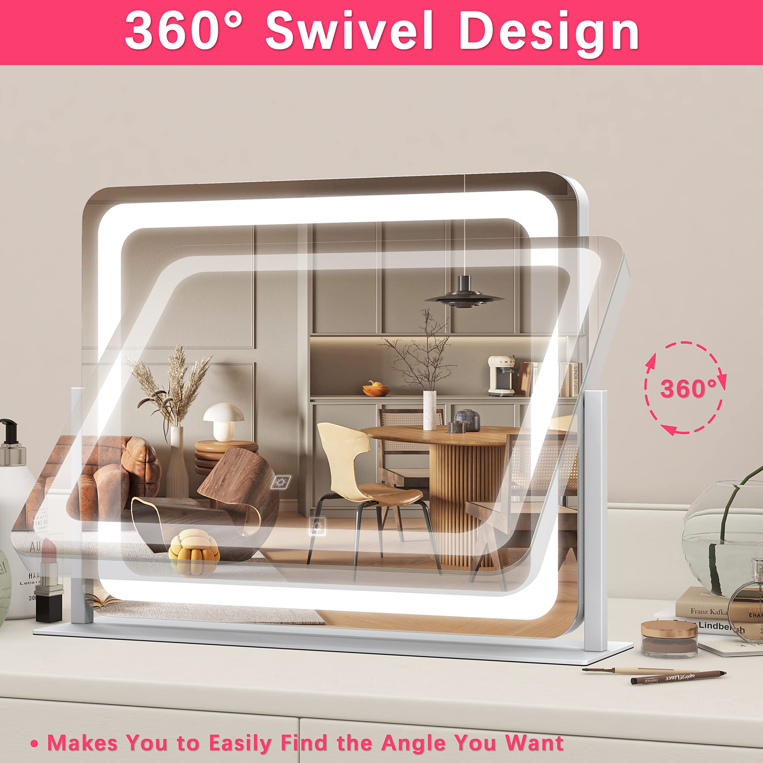 ROLOVE 360-degree rotating base for flexible viewing angles