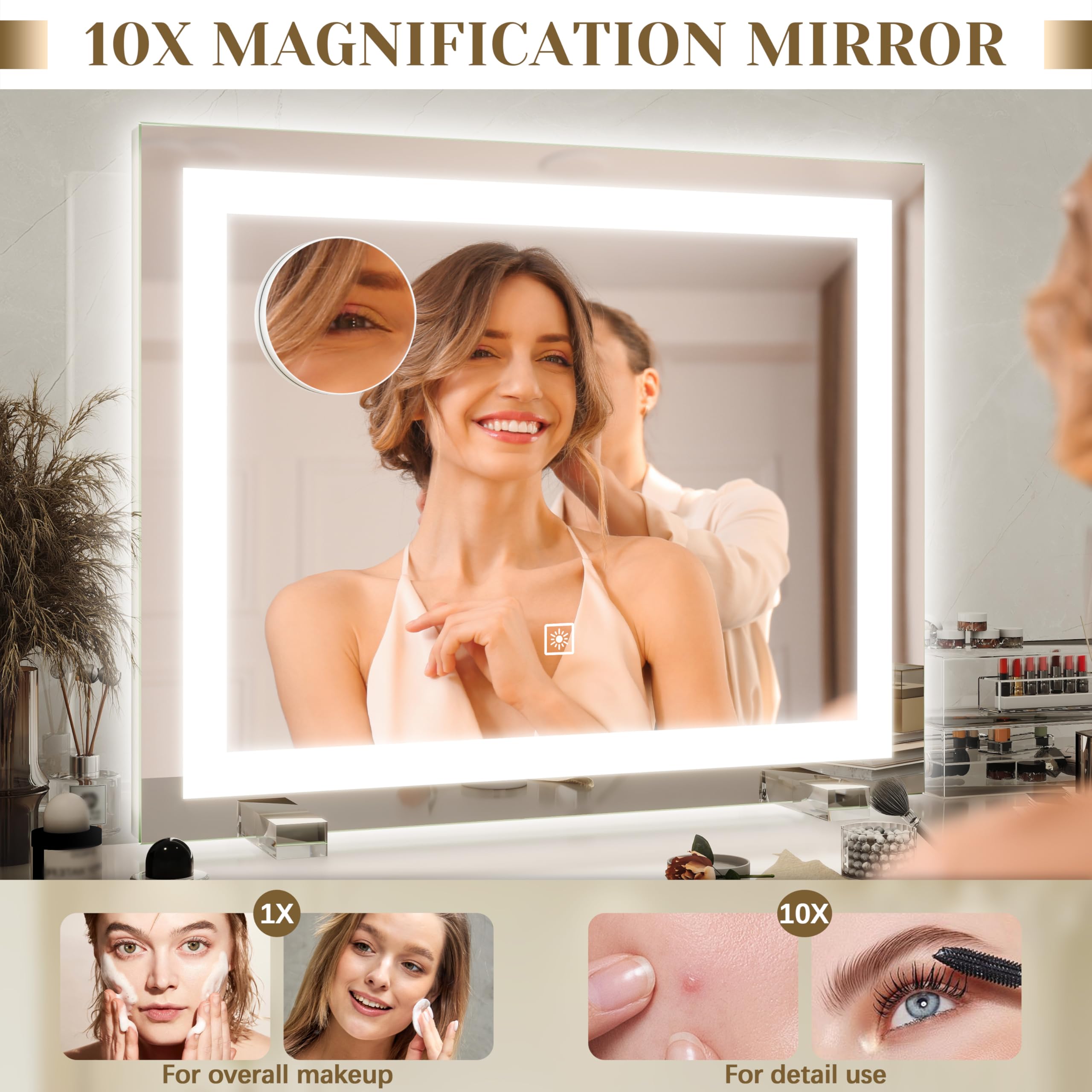 ROLOVE commercially durable vanity mirror built to endure daily use