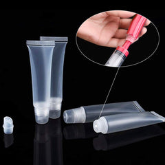 Rolybag clear 10ml tubes with cap for spill-free dispensing.