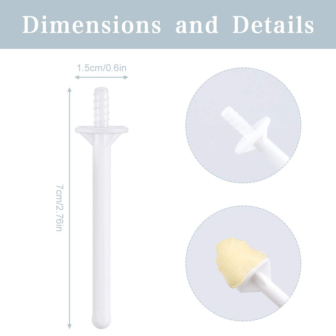 Rolybag disposable spatulas for hygienic single-use nostril cleaning.
