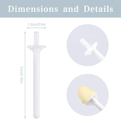 Rolybag disposable spatulas for hygienic single-use nostril cleaning.