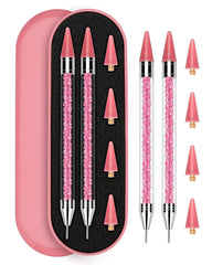 Rolybag rhinestone picker tool with pink box for organized storage