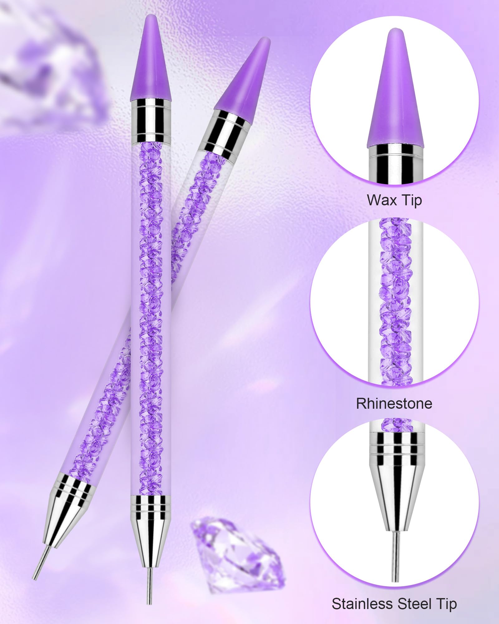 Rolybag rhinestone picker wax tip for picking gems.