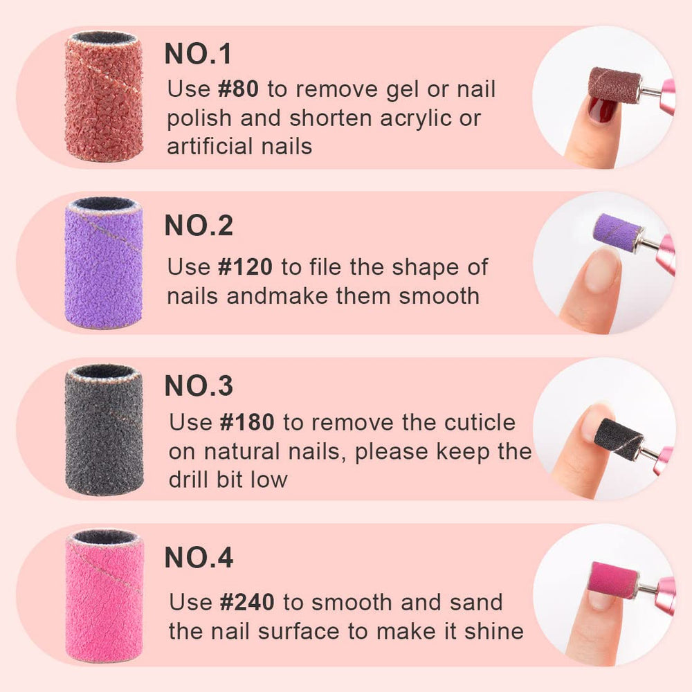 Rolybag 120 grit sanding bands provide refined edges