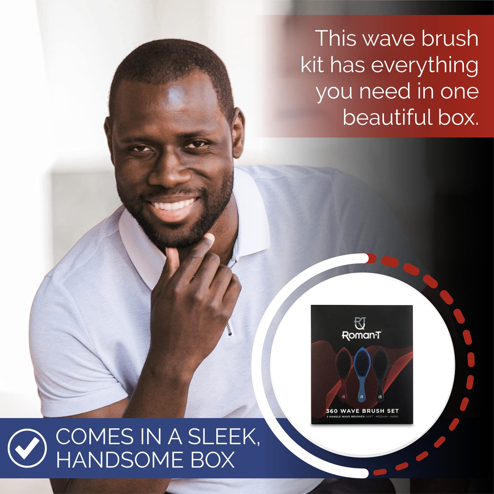 Roman-T All-in-one wave brush set in a single box.