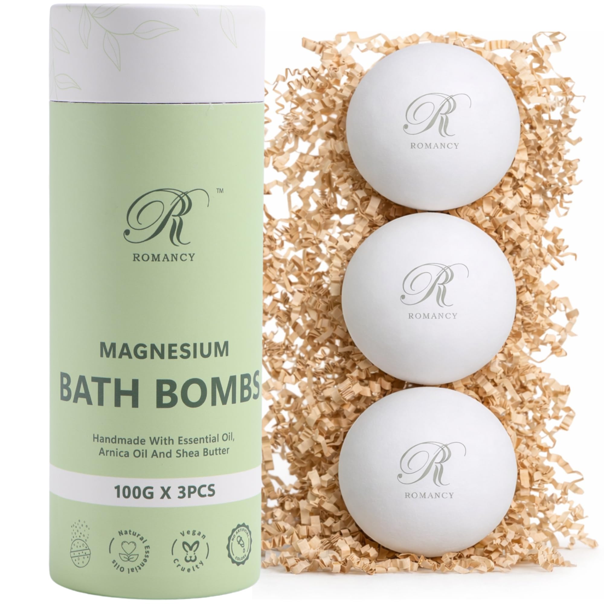Romancy bomba de baño magnesio regalo XL para relajación muscular