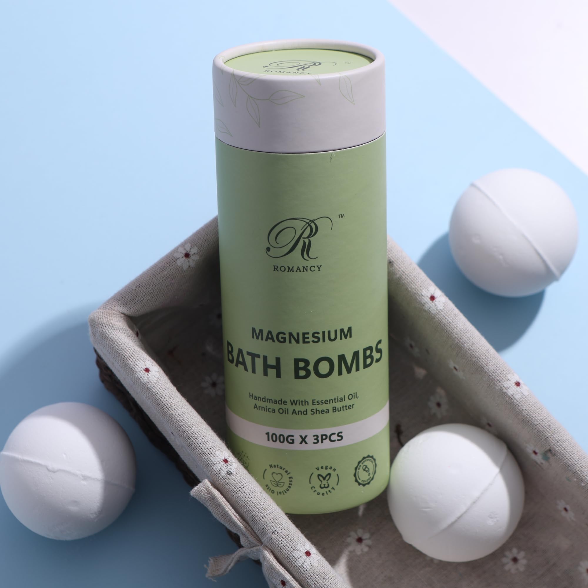 Romancy spa en casa con bombas de baño para relajación